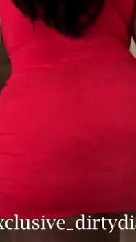 Big Booty in a Red Dress Is the Best Combo.. Watch Now
