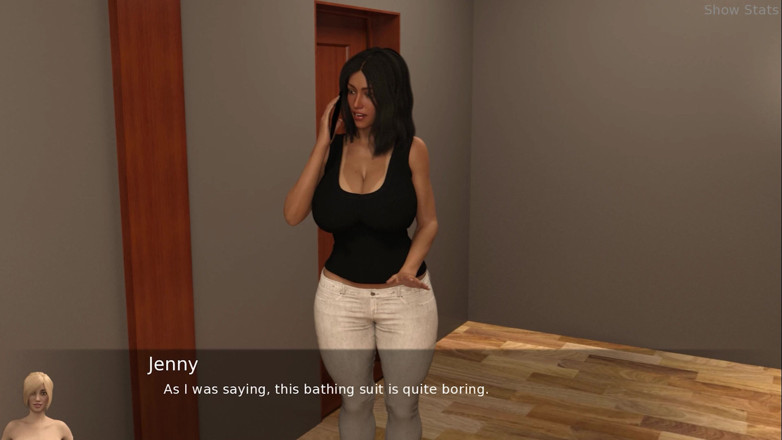 Porny Games: Ateşli evli kadın - büyük memeli bebek yüzmeyi öğreniyor (29)