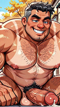누드 아트 밖에서 포즈를 취하는 덩어리