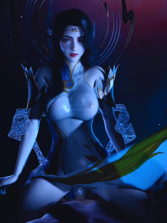 X Hentai: Déesse du royaume des pixels : courbes non enchaînées - animation 3D, hentai