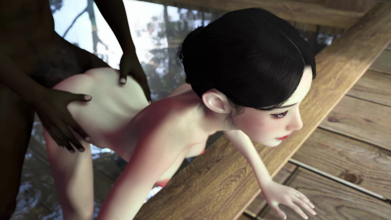 Why fuck so hard: 3D - puta coreana com tesão é fodida por bbc