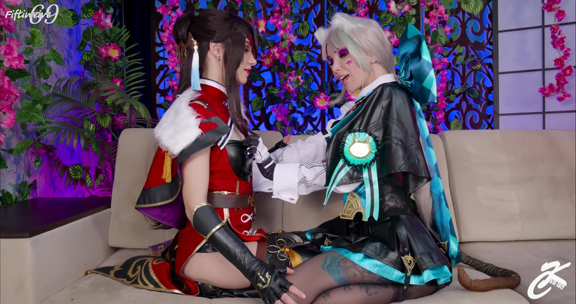 Ksu Colt: Genshin Impact - analer Aufstieg - creampie, fisting, klaffender &amp; riesiger dildo