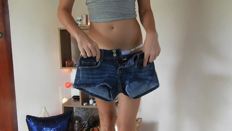 MissAnja_FH: Jeans Shorts Try on/modelling