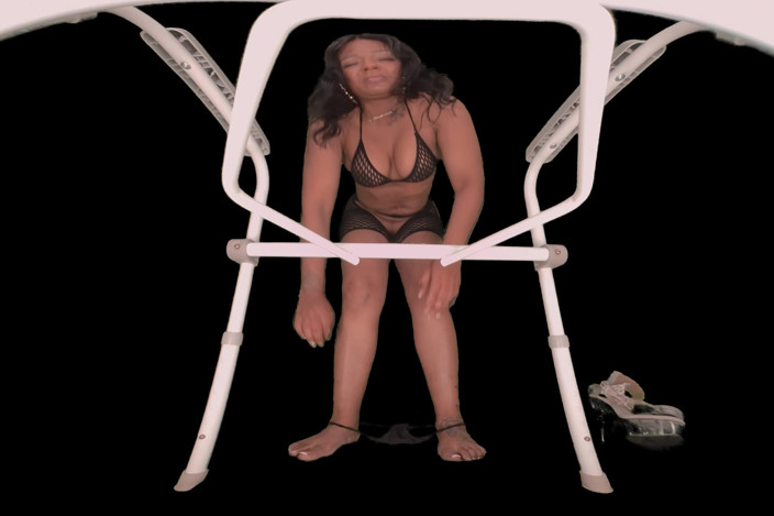 Ebony VR Solos VR.AR Fetish Films: 흑누나 밀프 - 화장실 POV 후장 지배