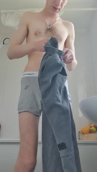 Teen Getting Out of Bath All Wet