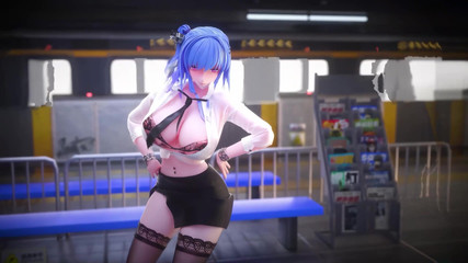 MikuMotion: ऑफिस लेडी वर्दी; Pencil स्कर्ट; Lace Thong; सेक्रेटरी