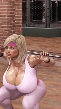 Amazing MILF Gets Help From a Stud at the Gym