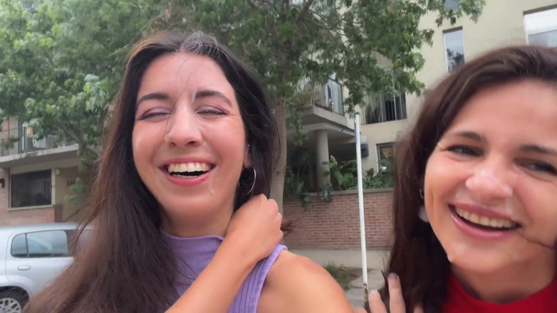 Katty West: Slutty Neighbors Ask for Cum on Their Cute Faces for...