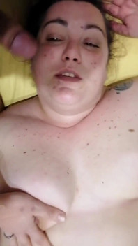 Prendere una sborrata in faccia