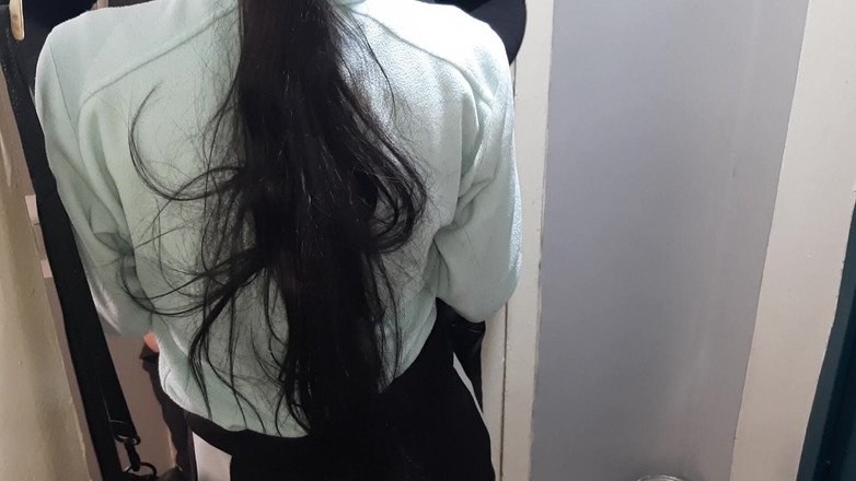 Lesbian-illusion: Ich dankte dem Lieferboten für einen großen Rabatt (mit schmutzigen russischen...