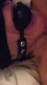 Gagged Tied He Fucks Me Like an Offered Whore Squirts on My Face and Breasts Like an Empty Slut Balls to Cum French