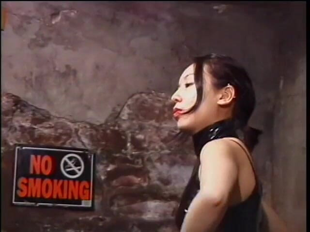 Sex Karma: Kinky asian femdom whips sex slave in bondage dungeon
