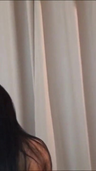 Sofia Cucci live from her home strips and fucks with her fans