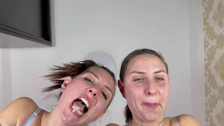 Hottie goddess: Слизь и взломать кашель в видео от первого лица