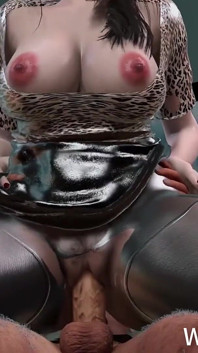 3D peituda madura milf traindo com pau grande e velho