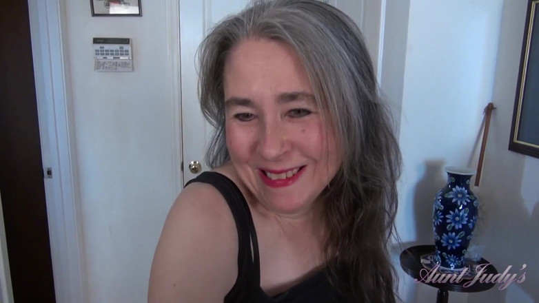 Aunt Judy's: Auntjudys - Horny Yoga Workout with Mature Hairy Amateur Grace (pov)