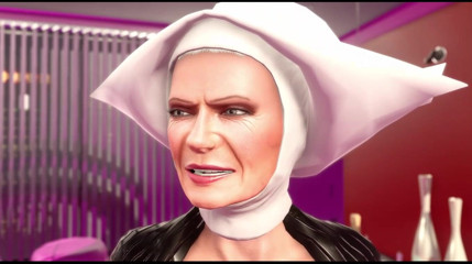 Denis animation: Horny Granny Nun and Strong Ebony Man