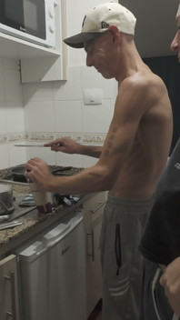 Step Daughter Cooks Dinner with Step Dad, Things Get Saucy and Start to Sizzle in the Kitchen
