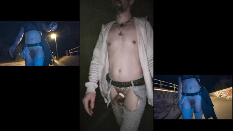 kinkygaynudist: 撕裂的牛仔裤散步 - 没有什么可以想象的！