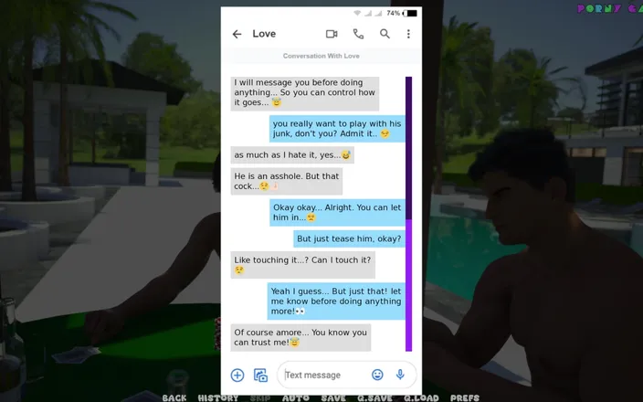 Porny Games: Moje italská děvka manželka od Hornydogstudio - anální vyhlídka v šatně 6