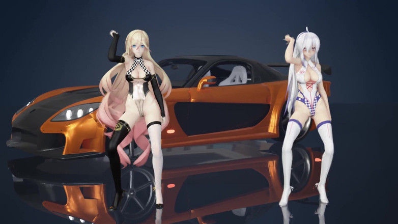 MikuMotion: Chocolate Cream Duet Striptease; Black Stockings; White Stockings; Racing Leotards