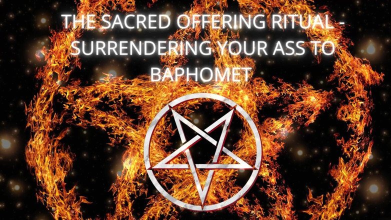 Goddess Misha Goldy: Ritual persembahan suci - menyerahkan pantatmu ke Baphomet