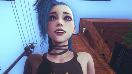 Waifu club 3D: Jinx riding your cock pov