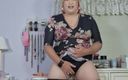 Victoria Lecherri: Black Pantyhose and Black Granny Panties