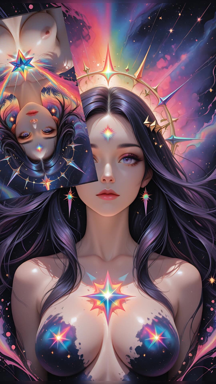 VelvetInk Studio: Shadow Oracle of the Void Storm avec Rainbow Prism Spikes...