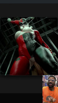 Big Breast Harley Quinn Gets Her Tight Bald Pussy Fucked in Gotham