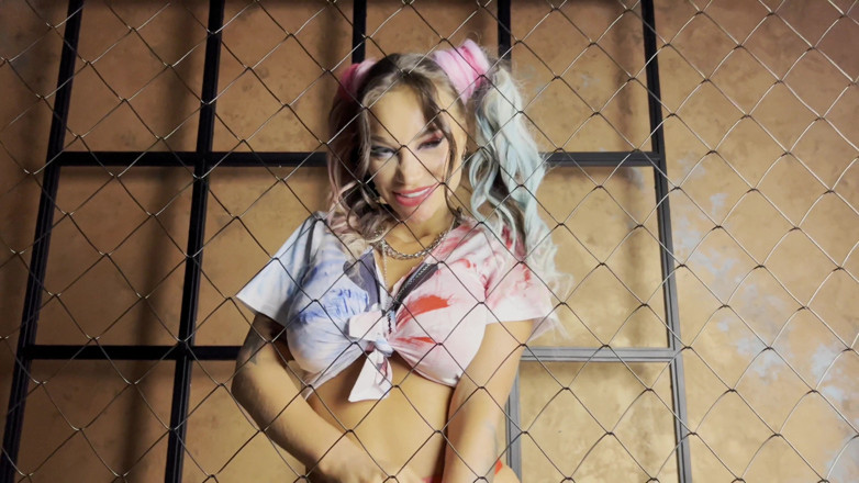 Monika Fox: Harley Quinn Aka Monika Fox Hard Fuck Holes with Baseball...