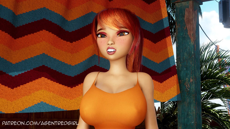 Agent Red Girl: Sexsona Epizoda 5 - Ouroboros! - Futanari Yuna a Mikimi navštíví futanari sexuálního...