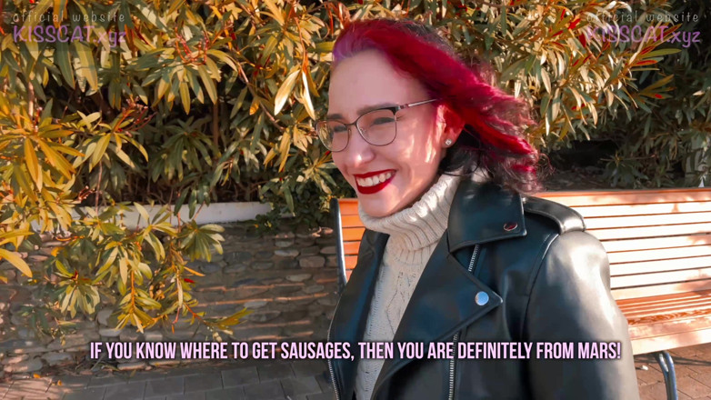 KissCat: KissCat love breakfast with sausage - he pickup Russian student for...