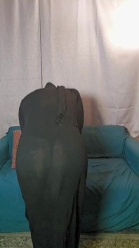 Shaking and Bending Over Mia Niqab