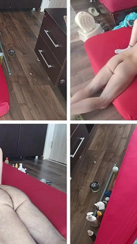 Leccare la figa della moglie fino all'orgasmo. La coppia amatoriale fa sesso pazzo in camera da letto.