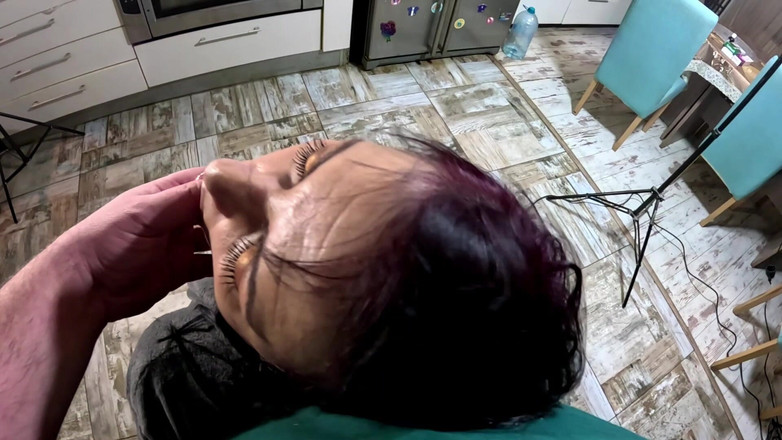 MilfyCalla: Szlafrok MILF suszenie włosów i szczotkowanie obciąganie z spermą w...