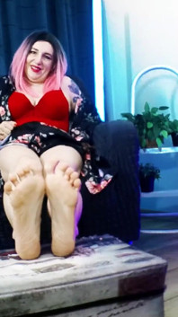 Lady angela kniet vor deiner göttin und verehre ihre füße, MILF-füße
