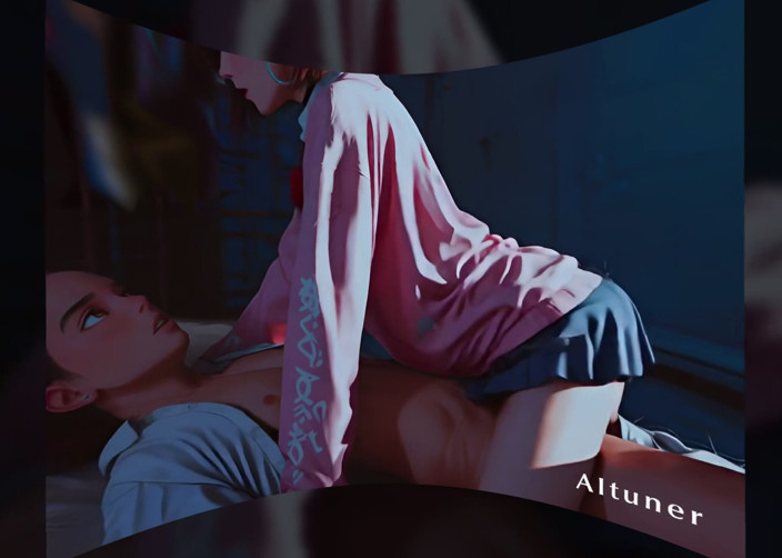 AItuner VR: [3D VR SBS] Un nastro rosso ondeggia a letto di...