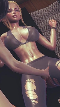Intimate fitness trainer caresses - sensual lambendo buceta e dedilhado faz treinador de peitões quente gozar duro em 3d hentai