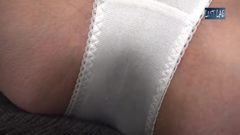Lust lab: Bold Invitation. Braless Tease Flashes a Panty Line and Presses...