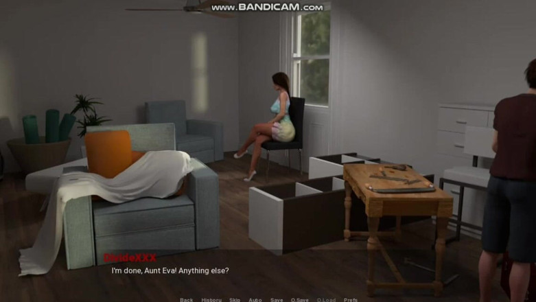 Divide XXX: Lejos de casa - tía Eva lascosas hace tareas