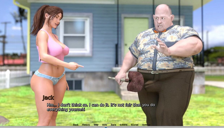 XXX Games Bunk: Laura Lustful Secret - Gameplay - Roleplay - Helping Neighbor, Shower