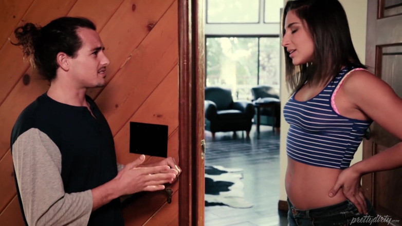 Pretty Dirty: Abella Danger initiates 3-way with new foster-stepbrother &amp; college friend