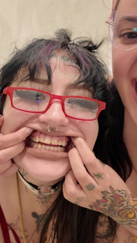 Chubby Girls Silly Faces, Saliva, Mouth, Tongue and Teeth Fetish