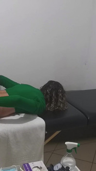 Real Doctor Examines the Patient's Anus and Breasts