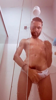 In This Heat Nothing Better Than Taking a Shower.