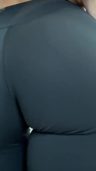 Big Ass Spanking in Lululemon Yoga Shorts After Workout