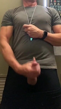 Jockdad87 Unloads His Cum in the Equipment Closet Agaion