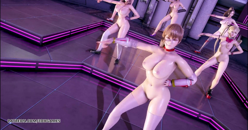 3D-Hentai Games: Pinkcat naked dance Nyotengu Ayane Kasumi Marie Rose Honoka Mai...