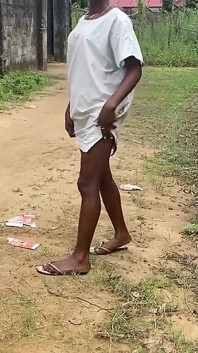Naughty African Teen Showcasing Their Asses in Broad Daylight